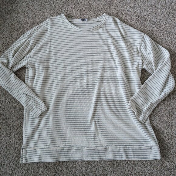 NWOT Amalli Talli cream/blue top, XL Tall - Picture 1 of 8